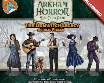 Akrylowe żetony badaczy do gry Arkham Horror LCG, „Dziedzictwo Dunwitch” – akrylowa podstawka postaci Premium 2 mm z nadrukiem UV