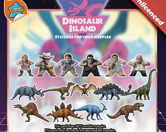 Zestaw ulepszeń Kickstarter dla Dinosaur Island 2.0 (nowy design) – kompatybilny z Dinosaur Island Kickstarter (bez licencji)