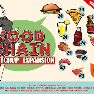 FOOD CHAIN Magnate - KETCHUP expansion Upgrade Kit (Unlicensed Product)