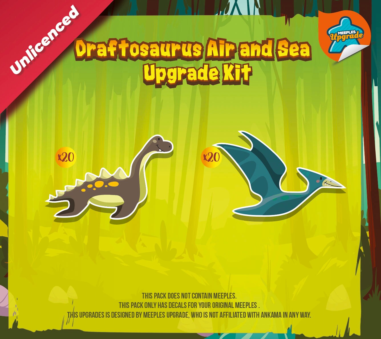 Draftosaurus & Expansions Sticker Upgrade Kit