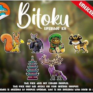 BITOKU Upgrade Kit, Decals for your meeples! (Stickers)