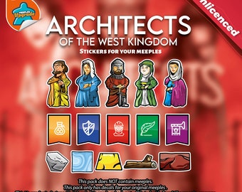 ARCHITECTS of the West Kingdom Upgrade Kit - DESIGN B (Unofficial product)