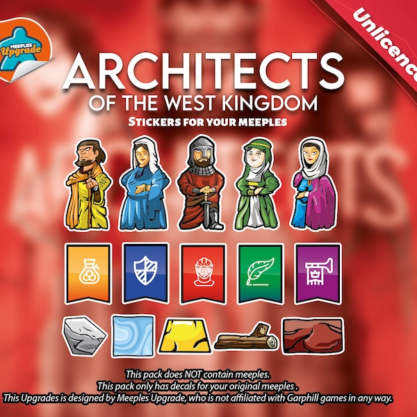 ARCHITECTS of the West Kingdom Upgrade Kit - DESIGN B (Unofficial product)