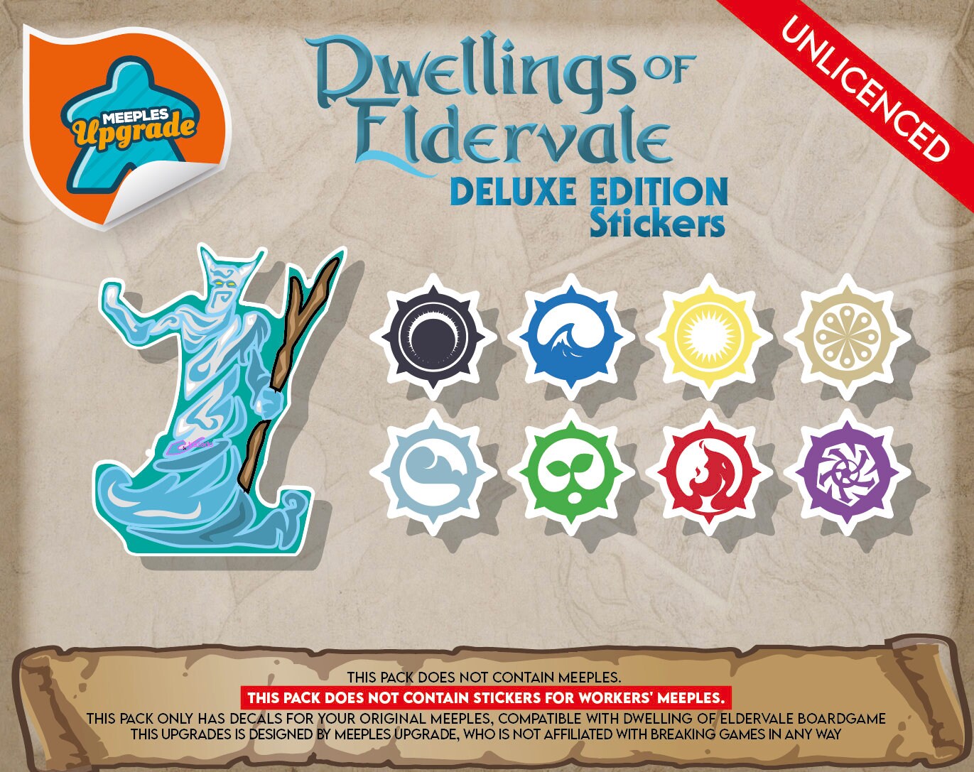 DWELLINGS of ELDERVALE DELUXE Version Meeples Upgrade Kit Etsy