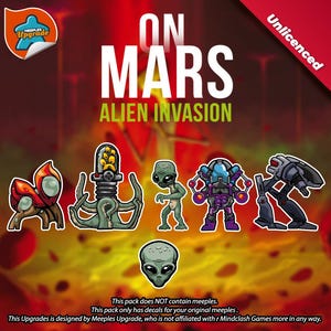 Adesivos do kit de atualização da invasão alienígena ON MARS • Kit de decalques • Materiais premium!