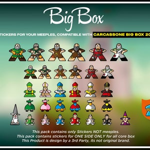 Big Box compatible with CARCASSONE BIG BOX 2017 (Unlicensed Product)