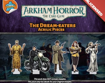Acrylic Investigator Tokens for Arkham Horror LCG, “The Dream-Eaters“ - Acrylic Premium 2mm UV Printed Character Standee