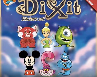 DIXIT Cartoon edition Meeples Upgrade Kit Stickers • Decals Kit • Premium materials!