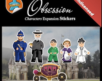 OBSESSION Characters Expansion Design A - Meeples Upgrade Kit