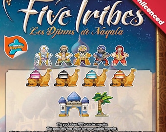 FIVE TRIBES The Djinns of Naqala Meeples Upgrade Kit Stickers • Decals Kit • Premium materials!