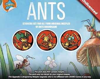 ANTS Brettspiele Upgrade-Kit Aufkleber • Abziehbilder-Set • Hochwertige Materialien!