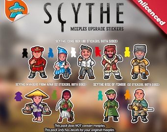 SCYTHE Meeples Upgrade Kit Stickers!