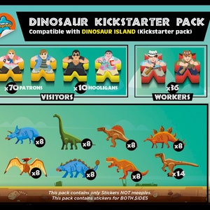 DINOSAUR Kickstarter Upgrade kit - Compatible with DINOSAUR ISLAND Kickstarter (Unofficial product)