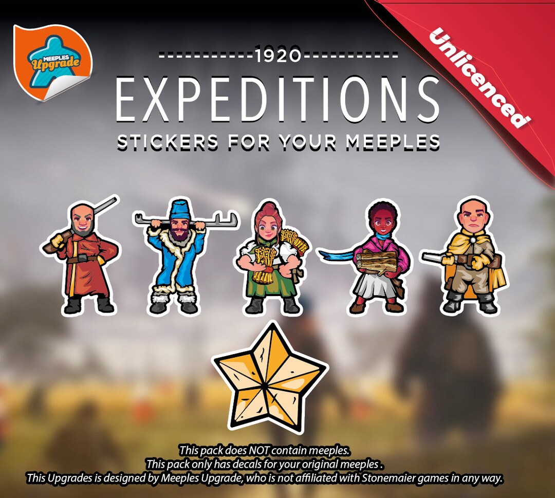 EXPEDITIONS Meeples Upgrade Kit Stickers Etsy