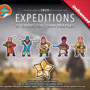 EXPEDITIONS Meeples Upgrade Kit Stickers!