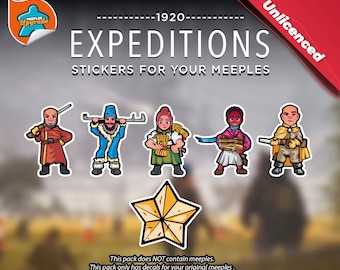 EXPEDITIONS Meeples Upgrade Kit Stickers!
