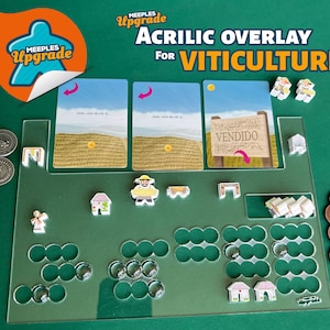 Acrylic Overlay for VITICULTURE x6 (unlicensed) - Boardgames shields