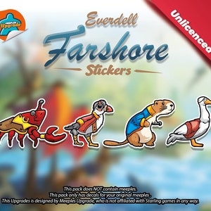 FARSHORE Everdell Meeples Upgrade Kit Stickers!