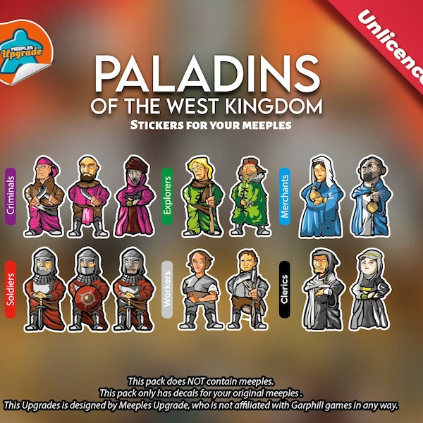 PALADINS of the west Kingdom - Upgrade Kit 2.0 (Unofficial product)