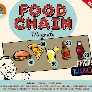 FOOD CHAIN Magnate Upgrade Kit Stickers • Decals Kit • Premium materials!