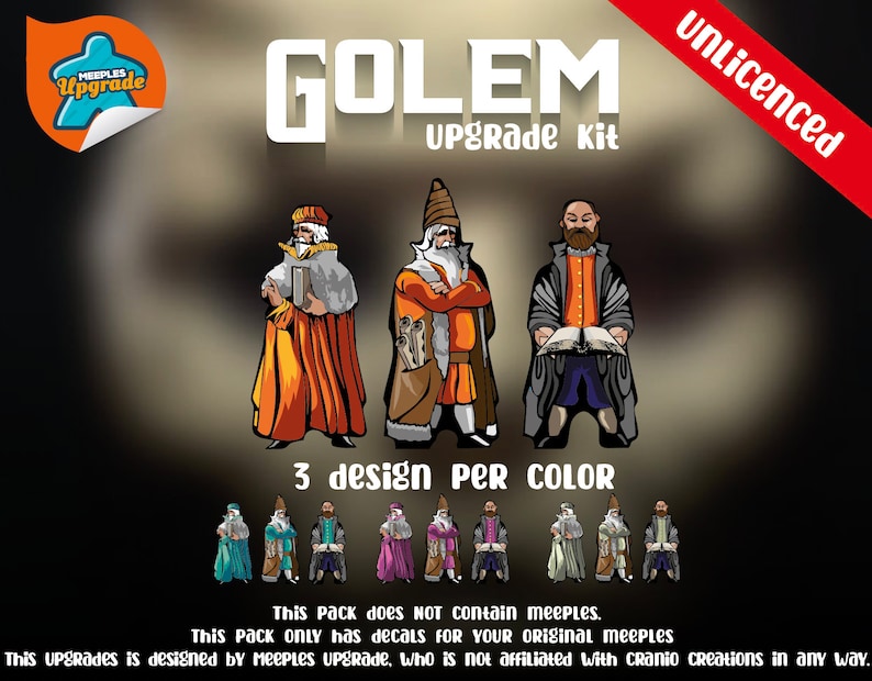 GOLEM Upgrade Kit Stickers Decals Kit Premium materials image 2