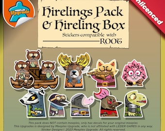 ROOT Complete Hirelings Pack & Box • Upgrade Kit Stickers • Decals Kit • Premium materials!