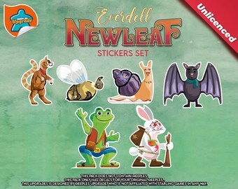 Everdell Newleaf Meeples Upgrade Pack • Double-Sided Meeple Stickers • Board Game Upgrade Accessory
