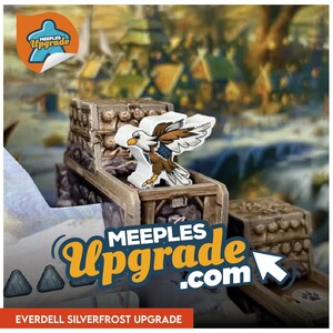 Everdell: Silverfrost boardgame Meeples Upgrade Pack • premium Stickers set for your original meeples image 4