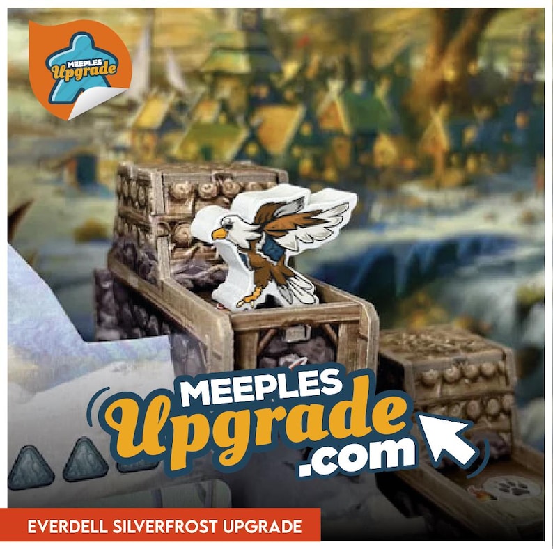 Everdell: Silverfrost boardgame Meeples Upgrade Pack • premium Stickers set for your original meeples image 4