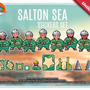 SALTON SEA Upgrade Kit, boardgames, sticker set (Unofficial product)