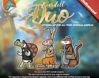 EVERDELL DUO Upgrade Kit Stickers, Decals Kit • Premium materials!
