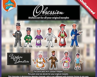 OBSESSION Meeples Upgrade Kit + FREE: Upstairs and Downstairs Expansion and EXTRA Cook!