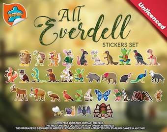 Alle Everdell Upgrade Kit, stickers voor de Core-box en ALLE uitbreidingen voor EVERDELL