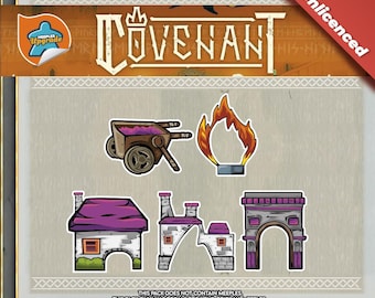 COVENANT Upgrade Kit – Boardgame Sticker Set (Unofficial Product)