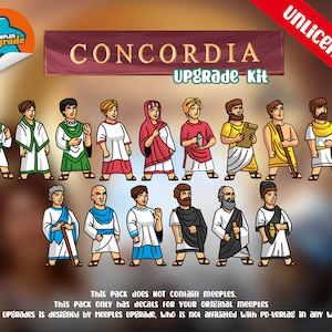 CONCORDIA+ FREE Venus & Salsa Meeples Stickers!! Custom Die cut, Premium materials for Concordia boardgame