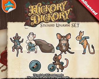 HICKORY DICKORY Meeples Upgrade Kit Stickers!
