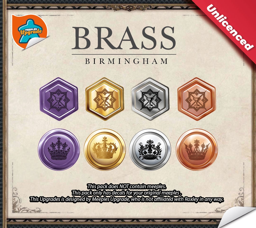 BRASS BIRMINGHAM Stickers Upgrade Set unofficial Product Etsy