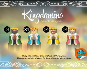 Zestaw naklejek do aktualizacji KINGDOMINO • Zestaw naklejek • Materiały najwyższej jakości!