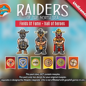 RAIDERS of North Sea Upgrade Kit Stickers + GRATIS: Fame and Heroes uitbreidingen • Decals Kit • Premium materialen!