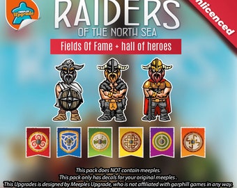 Autocollants du kit de mise à niveau RAIDERS of North Sea + GRATUIT : extensions de renommée et de héros • Kit de décalcomanies • Matériaux haut de gamme !