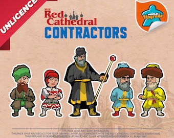 the RED CATHEDRAL - CONTRACTORS Upgrade Kit Stickers • Decals Kit • Premium materials!