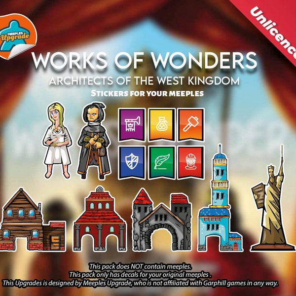 Works of Wonders, Architects of West Kingdom Upgrade Kit - Design B (Produit non officiel)