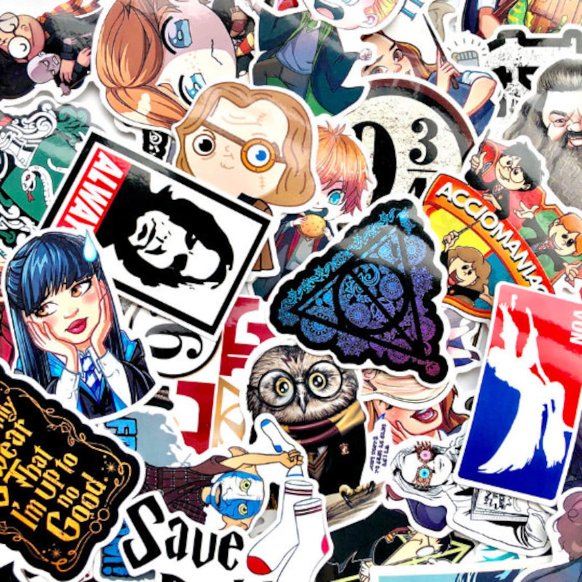 50 Pcs Harry Potter Sticker Pack Laptop Suitcase Stickers Etsy