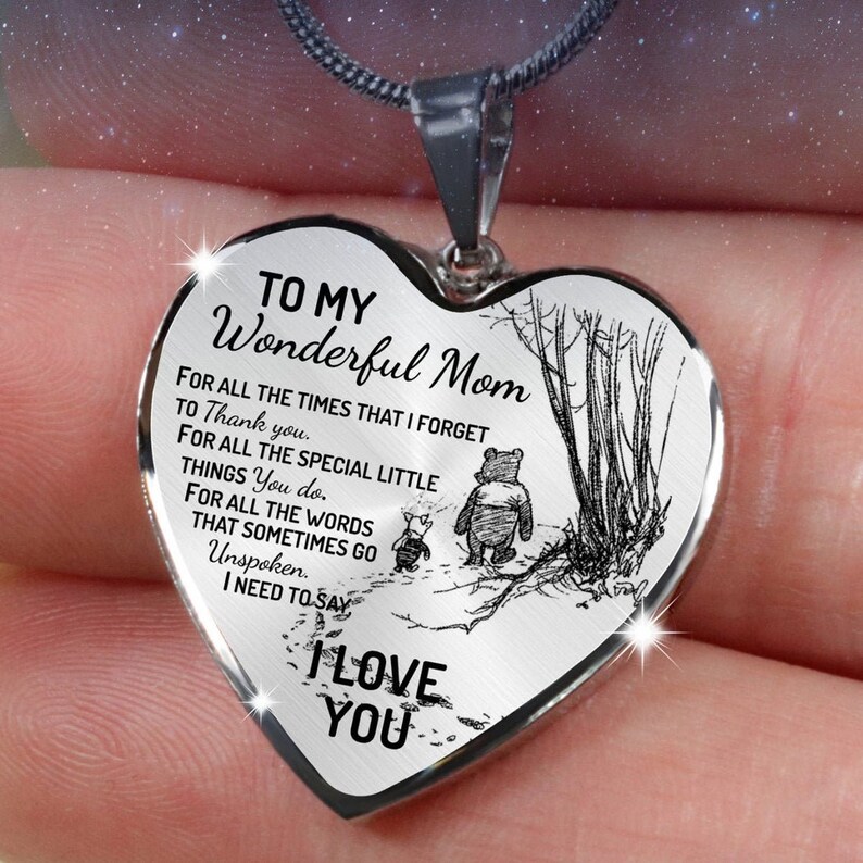 Mom Birthday Gift From Daughter Gift For Mom Necklace For Mom To My Wonderful Mom /'For All The../' Necklace Gift for Mom from Son