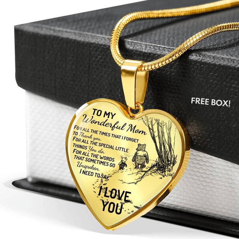 Mom Birthday Gift From Daughter Gift For Mom Necklace For Mom To My Wonderful Mom /'For All The../' Necklace Gift for Mom from Son