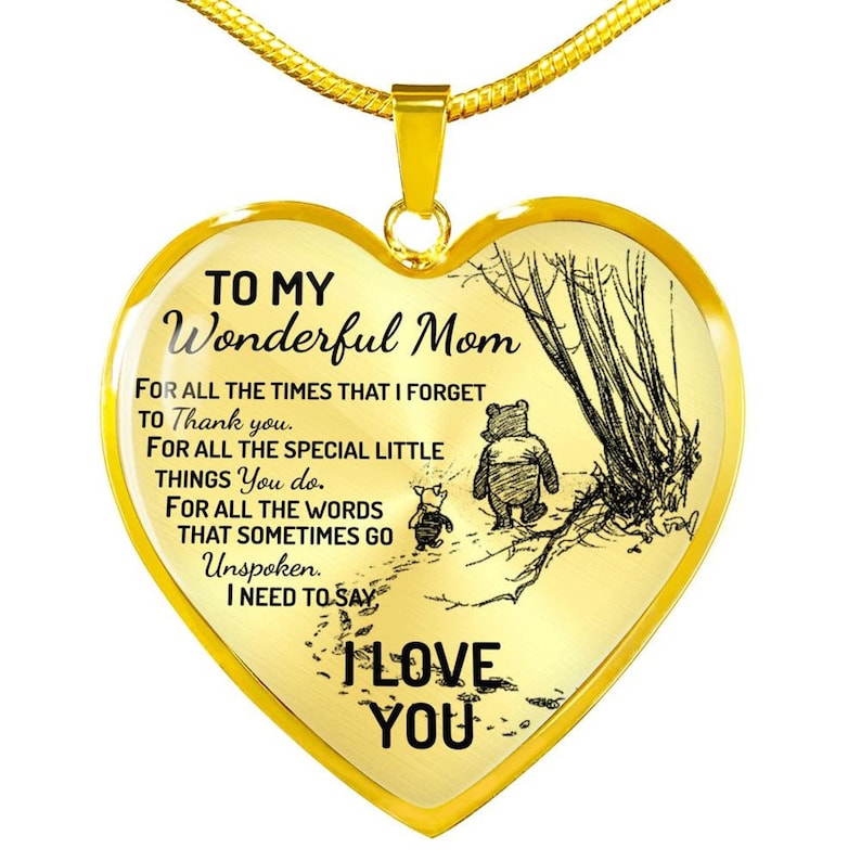 Mom Birthday Gift From Daughter Gift For Mom Necklace For Mom To My Wonderful Mom /'For All The../' Necklace Gift for Mom from Son