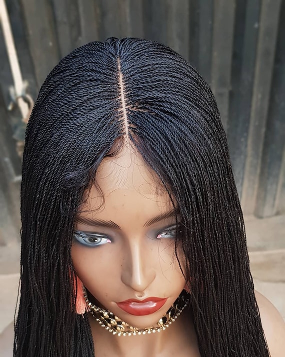 Long Micro Braid Braided Wig, Lace Front Wig, Full Lace Wig, Frontal Wig,  Braid Wig, Braided Lace Wigs, Micro Braids Full Lace Wig -  Finland