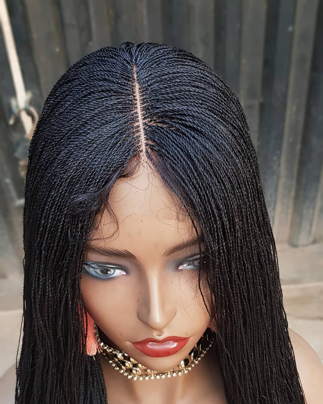 Long Micro Braid Braided Wig, Lace Front Wig, Full Lace Wig, Frontal Wig, Braid Wig, Braided