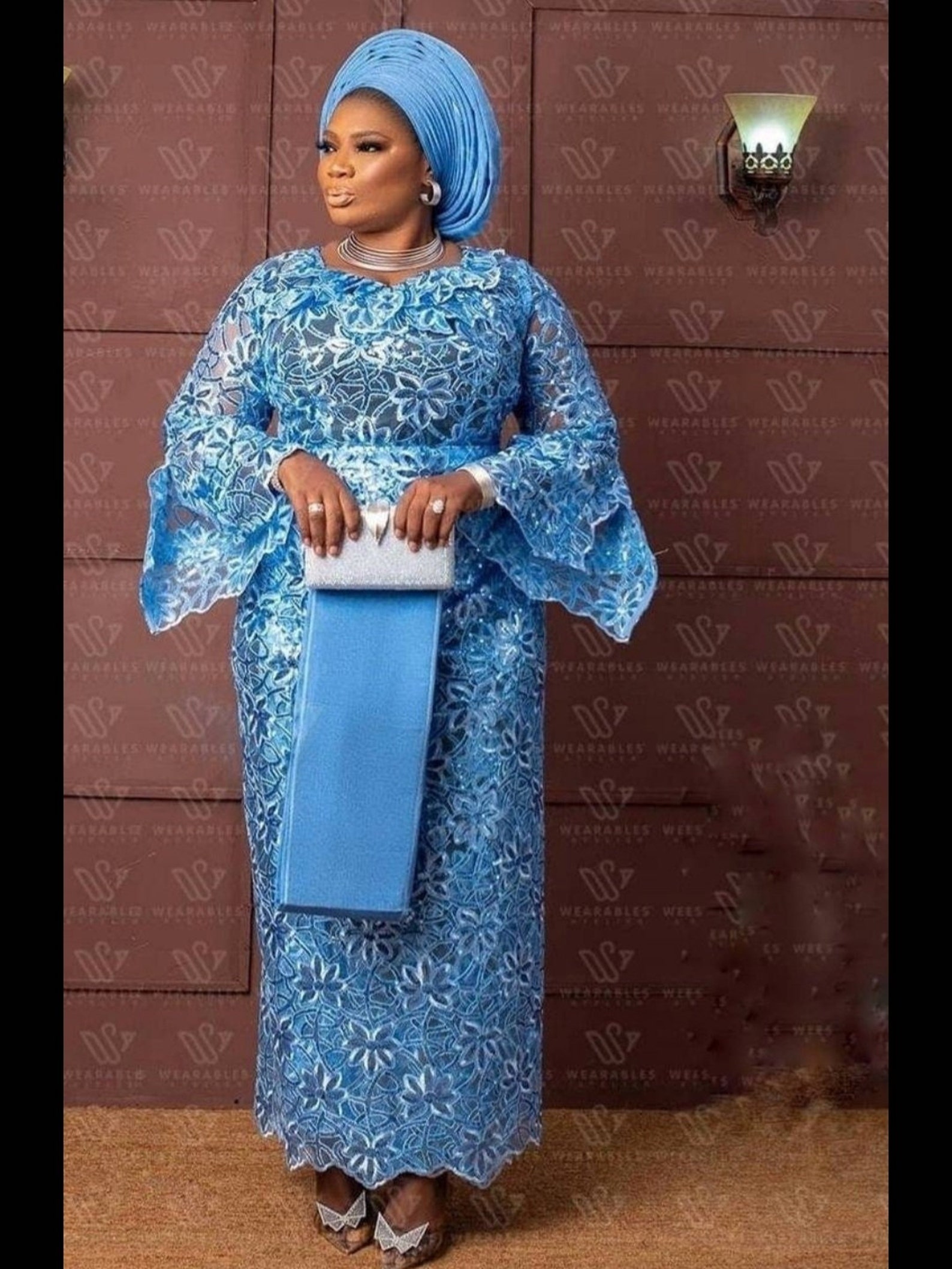 Elegant Iro and Buba African Lace Dress Unique Wrapper and Etsy