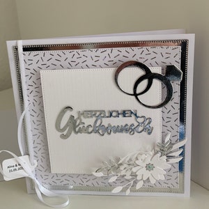Glückwunschkarte zur Hochzeit